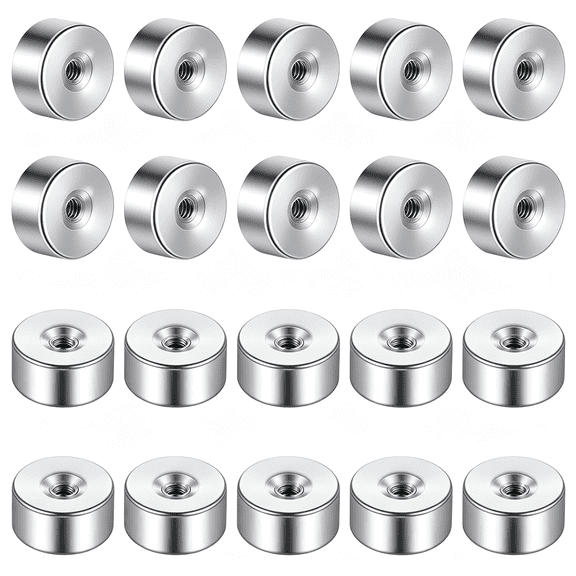 DESIGNICE Stainless Steel Earring Backs 20Pcs Silver Flat Earrings Back for Stud Screw on Earrings Back Replacements for Women Men Earrings Studs Dainty Push Pin Cartilage Earring
