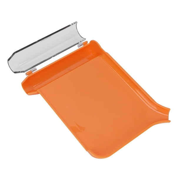 LYUMO Portable Nettoyant Oreille Comptage De Pilules Plateau Orange Sans  Contact Propre Pilules Distributeur Avec Spatule Couvercle Transparent  Santé 