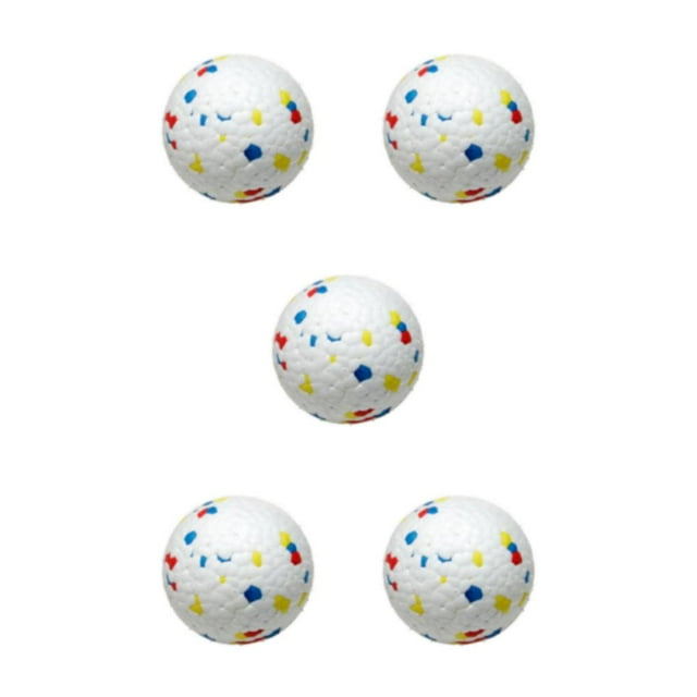relayinert PC Dog Rugby Toy With Irregular Bounce And ETPU For Interactive Play With Good Wear Resistance White color 7cm 5Set