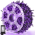 thumbnail image 1 of Luces navideñas Weillsnow, 164 pies, 500 LED, color morado, 8 modos, 1 of 8