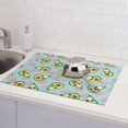 thumbnail image 5 of Dish Drying Mat, Cute Avocado Pink Love Blue Absorbent Microfiber Kitchen Mat, Heat Resistant Drying Mat Kitchen Counter for Dishes, Utensils, Pots, Pans, Drainer Mats 18x24in, 5 of 7