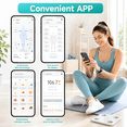 thumbnail image 5 of DAYBETTER Body Fat Scales, Bluetooth Scale for Body Weight with Fitness App,19 Body Metrics including BMI, Body Fat and so on, Large LED Display,for Bathroom and Beyond., 5 of 7