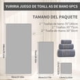 thumbnail image 2 of Juego de 6 Toallas de Baño Grande Altamente Absorbentes Toalla de Microfibra para Baño Ultrasuave Grandes para Cuerpo para Hotel,Playa,Deportes, 2 of 7
