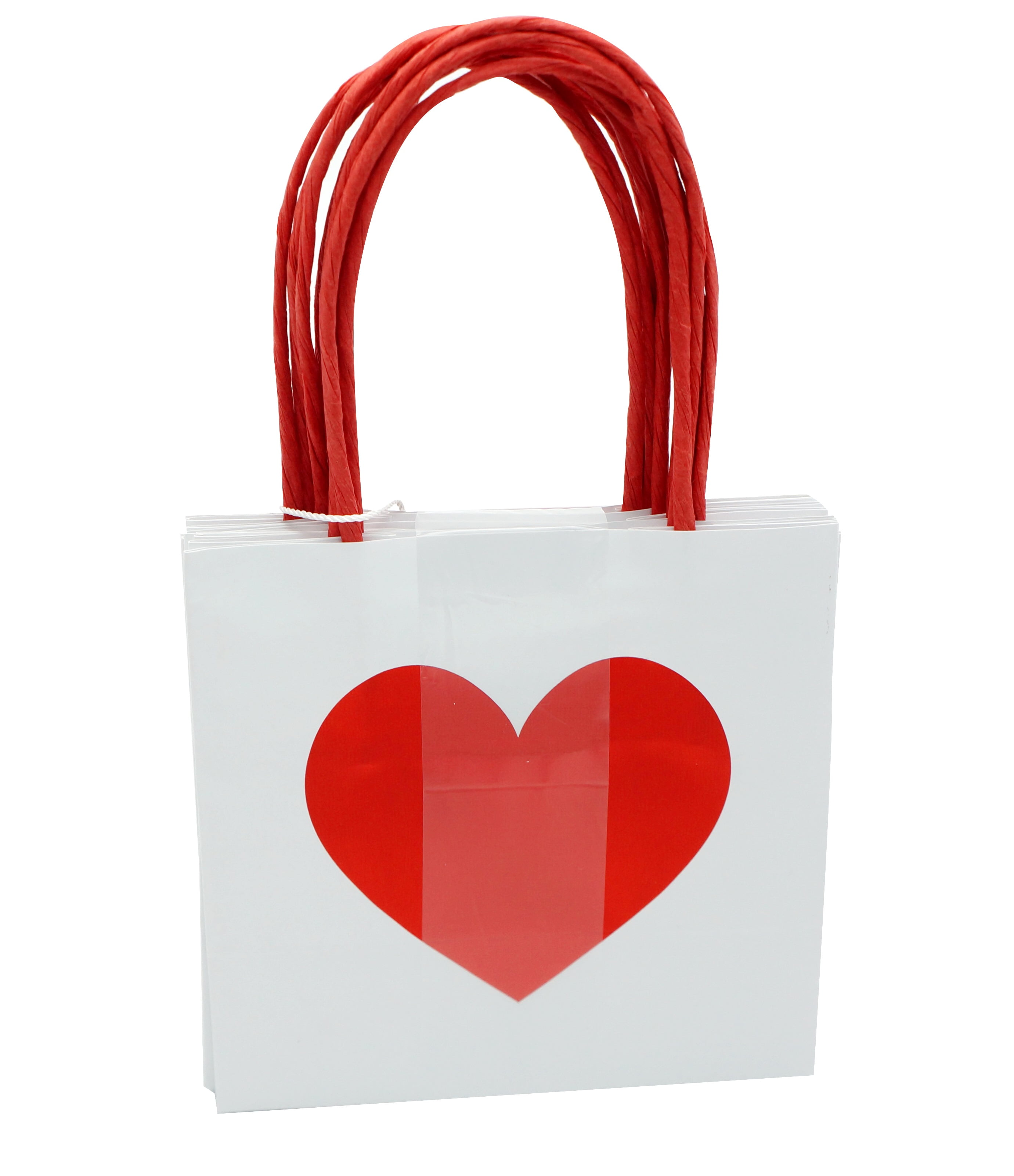 4) Hallmark Happy Valentines Day Red/White Heart Tissue Paper/Gift Bag  Filler