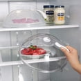 thumbnail image 3 of 2Cubierta contra salpicaduras de microondas, cubierta para microondas para alimentos, tapa protectora para placa de microondas sin BPA con rejillas de ventilación de vapor ajustables que mantiene el, 3 of 7