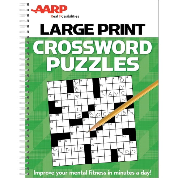 Pre-Owned AARP Large Print Crossword Puzzles