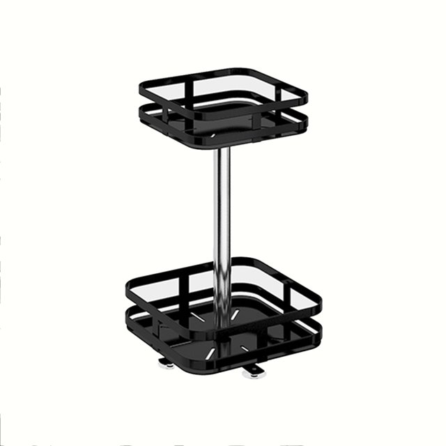 CAROOTU 360° Rotation Condiments Métal Stockage Rack Multi-Couche Condiments Tourne-Disque Épices Récipient Cuisine Fournitures