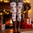 thumbnail image 2 of Gyexs Womens Christmas Leggings Lined Tights Soft Stretchable Pajamas Pants High Waisted Funny Legging Winter Clothing #02 Pink & Size XXL, 2 of 6
