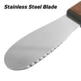 thumbnail image 2 of 8 Pack Stainless Steel Straight Edge Wide Butter Spreader with Wood Handle, DaKuan Sandwich Cream Cheese Condiment Knives 5 Inch, 2 of 8