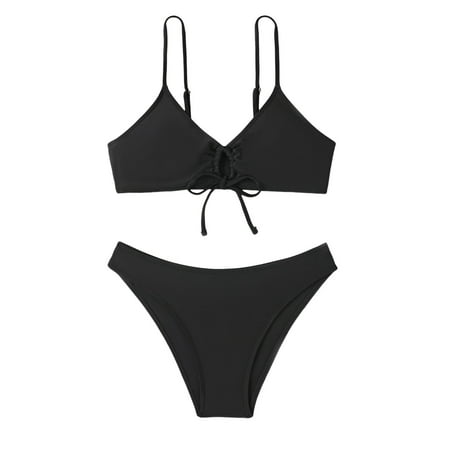 Bikini Set Swimwear Sexy Bikini Swimsuit Women Swimwear Push Up Bikini Set Thong Brazilian Bathing Suit Beach Wear Sexy One Piece Swimsuit for Women(Size:XL)