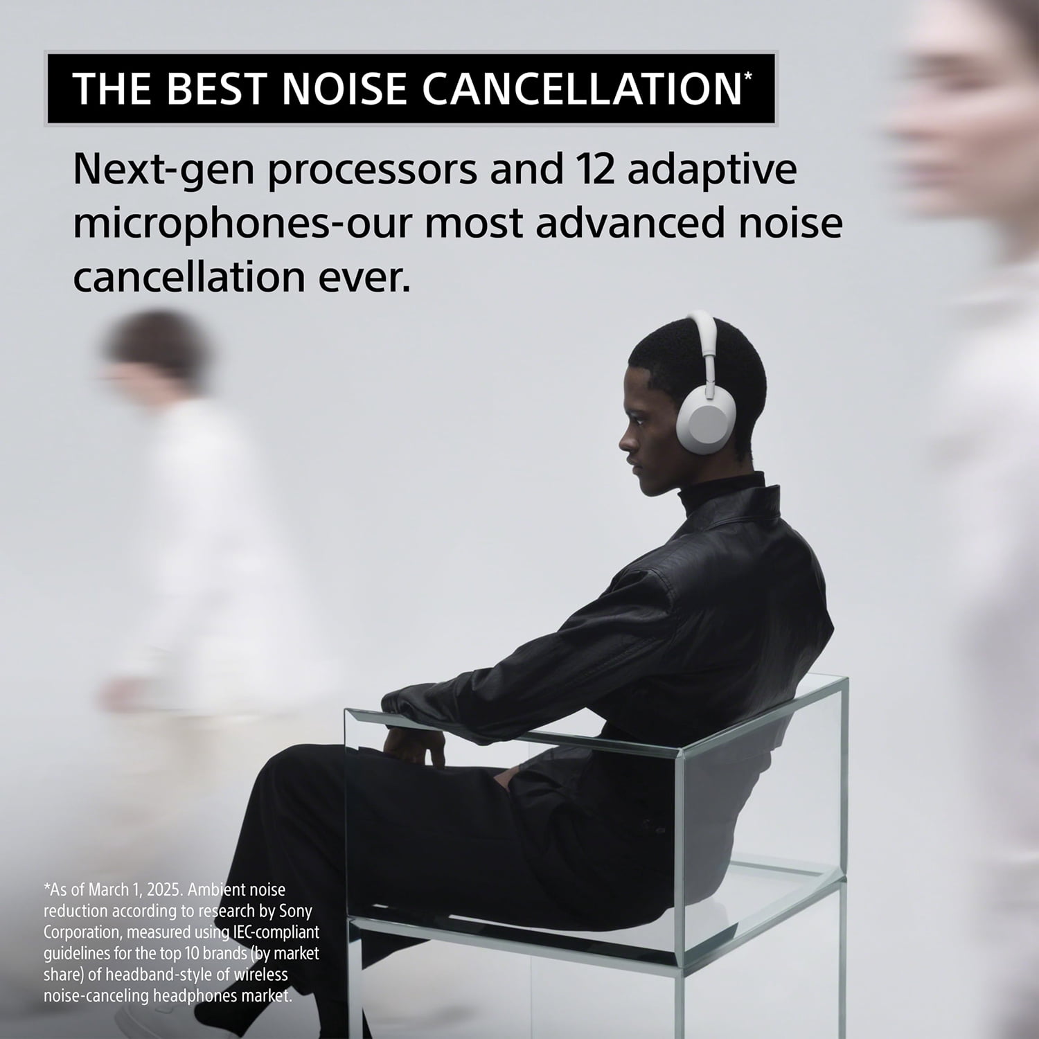 Sony WH-1000XM6 The Best Noise Canceling Wireless Headphones, Black
