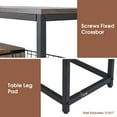 thumbnail image 3 of MCombo  Narrow Console Table with Storage Shelf for Living Room, MDF Sage80 - 7'6" x 10'9" Brown Wood, Steel Wood, Steel Industrial, Farmhouse Wood,, 3 of 7