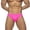 Pink, variant on Mens Bikini Swimwear Low Rise Swim Briefs Solid Bathing SuitSwimsuit