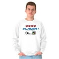 thumbnail image 3 of Gaming Set Couples Siblings BFF Gamer Men's Big & Tall Crewneck Sweatshirt Brisco Brands 2X, 3 of 6