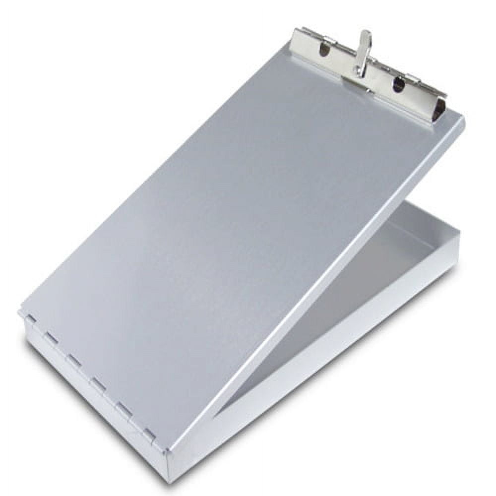 Saunders Recycled Aluminum Redi-Rite Clipboard Top Opening - 6" x 9" - Aluminum - Silver - 1 Each