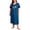 A07-OceanBlueButterfly, variant on Plus Size Nightgowns for Women V Neck Short Sleeve Nightshirts Sleepwear