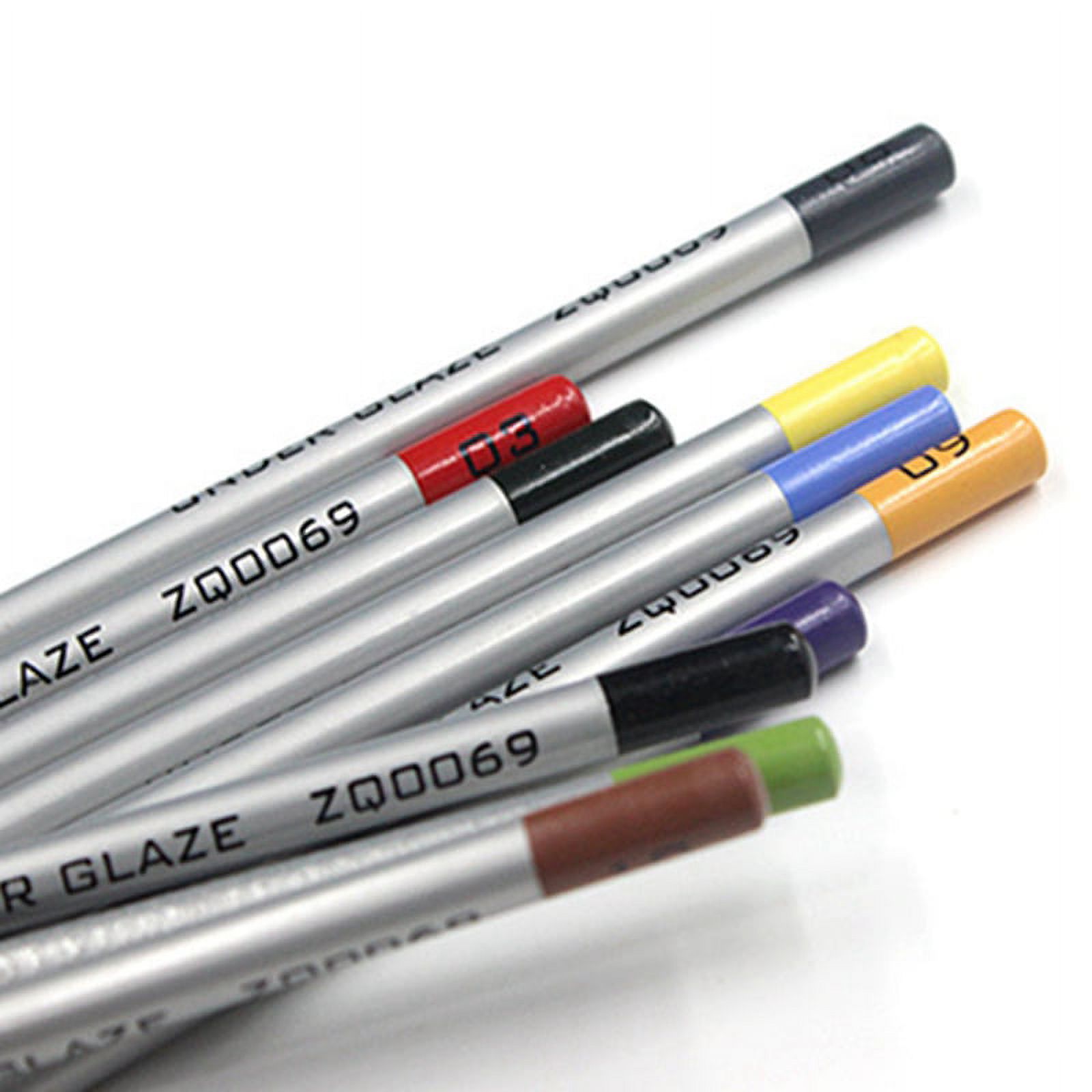 10Colors/Set Pottery Art Underglaze Color Pencil DIY Ceramic Hand Painted Glaze Chalk Pottery Painting and Coloring Tool