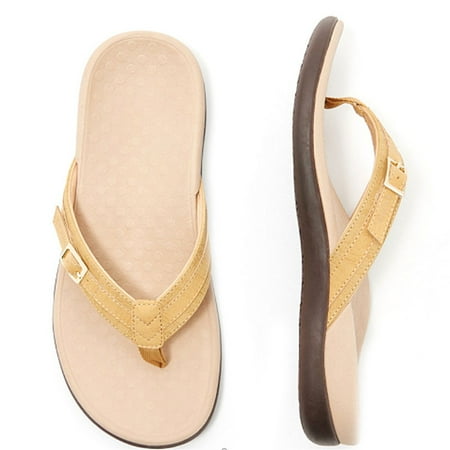 

Vionic Thong Sandals with Buckle Women Casual Non-slip Flip-Flop Beach Sandal New