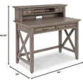 thumbnail image 5 of Mountain Lodge Gray Desk with Hutch, 5 of 5