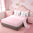 thumbnail image 3 of Erosebridal Kawaii Rabbit 7-Piece Bedding Comforter Set For Kids,Pink Coquette Bow King Bedding Sets For Girls,Pink Reversible, 3 of 7