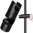 thumbnail image 1 of Matte Black Shower Head Set for 18-25mm Shower Bar, Durable ABS Showerhead Holder with Universal Fit Bathroom Accessories, 1 of 5