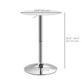 thumbnail image 3 of HOMCOM Round Bar Table, Adjustment Height Bistro Table Faux Leather Cover, 3 of 10