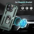thumbnail image 3 of Sumao for iPhone 13 Pro max Case with Ring,Military Grade Shockproof Liquid Silicone Slim Phone Case-Green Grey, 3 of 10