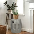 thumbnail image 3 of Joveco Patio Side Table,Light-Weight Concrete Accent Table,Outdoor Garden Stool, Plant Stand,Gray, 3 of 8