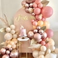 thumbnail image 3 of Balloon Arch Kit, 138 Pieces Apricot Rose Balloon Arch Garland Kit Party Decoration Pair, 3 of 4