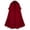 Red, variant on Halloween Hooded Robe Cloak, Men's Medieval Style Suede Cape Costume, Renaissance Inspired Dress Up Wrap for Masquerade Parties, Stage Shows and Themed Events