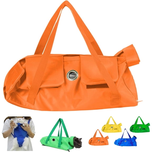 Cat Restraint Bag Adjustable Nylon Grooming Carrier for Nail Trimming