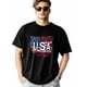 thumbnail image 2 of T-Shirts for Men, USA Flag Crew Neck Cotton T-Shirt Men's Short Sleeve, 2 of 8