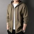 thumbnail image 2 of Men's Autumn 350g Heavyweight Loose Zipper Hoodie Long Sleeve Jacket, 2 of 6