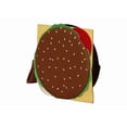 thumbnail image 4 of Monedero en forma de HAMBURGUESA, Diseño de COMIDA,Forma Redonda, Color Café, Moda Kawaii. Novedoso y Encantador., 4 of 5