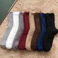 thumbnail image 4 of Happy Date Mens Fuzzy Socks Grip Socks Microfiber Plush Sleeping Socks Soft Anti-Skid Solid, 4 of 9