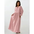 thumbnail image 6 of Maxi Dress with A-Form Fit and Crew Neck, 6 of 7