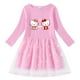 thumbnail image 4 of Hello Kitty Girl vestido dulce de algodón primavera y otoño nueva falda de princesa de manga larga con estampado de dibujos animados para niños estrella Luna red hilo, 4 of 5