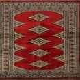 thumbnail image 1 of Ahgly Company Indoor Square Traditional Brown Southwestern Area Rugs, 3' Square, 1 of 6