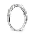 thumbnail image 6 of 14K White Gold Ring Band Wedding Diamond Round , Size 5, 6 of 7