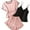 Pink, variant on HUJlwoi 3 Piece Lounge Sets for Women Satin Pajama Sets Solid Color Soft Tops Camisole with Ruffle Shorts Pjs Sets Summer Sleepwear Outfits
