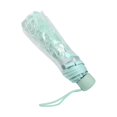 thumbnail image 5 of Transparent Folding Umbrella with Cherry Blossom Pattern, Windproof Compact Rain Umbrella for Women, Manual Open, 36.6 inches / 93 cm, Light Green Color, 5 of 9