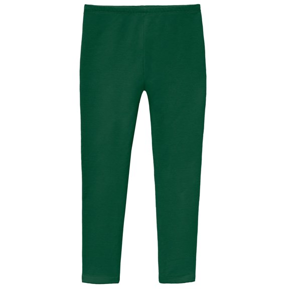 Made in USA Soft Fleece Stretch Leggings| Forest Green