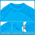 thumbnail image 2 of BIG ELEPHANT 3 Pack Kids Rash Guard Swim Shirt UPF 57+ Long Sleeve Rashguard Swimwear Surf Tops Sun Protection for Boys Girls, 2 of 5