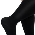 thumbnail image 2 of CSChome Chaussettes de Sport 1 Paire Sport Grande Compression Haute Élasticité Grande Taille Mi-Tube Respirant Doux Antidérapant Couleur Unie Course Randonnée, 2 of 7
