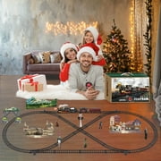 BUBUQE Train Set for Kids Remote Control Electric Toys Steam Locomotive,Passenger Carriage & Luxury Tracks