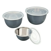 Mainstays Stainless Steel Mixing Bowl Set 6 Pieces