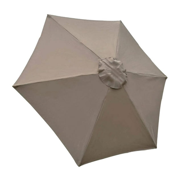 Parasol de Jardin Extérieur Couverture de Protection Solaire pour 2m 6 Nervures Kaki