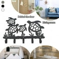 thumbnail image 3 of Metal Sea Turtle Coat Hooks Wall Mount-Sea Turtle Hangers and Key Holder-Clothes Hat Rack and Backpack Hanger Decor for Storage, Living Room, Hallway, Office Gift (Black), 3 of 14