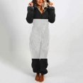 thumbnail image 1 of Pijama de franela de felpa para mujer, mameluco de manga larga con cremallera, sombrero de cuello alto, mantener el calor, ropa de dormir para niña, ropa de casa, Otoño e Invierno, 1 of 4