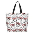 thumbnail image 1 of Balery Monkey Bolsa Tote Estilo Estético con Cremalleras, Bolsa de Hombro, Bolsa de Compras Grande y Plegable, 1 of 8